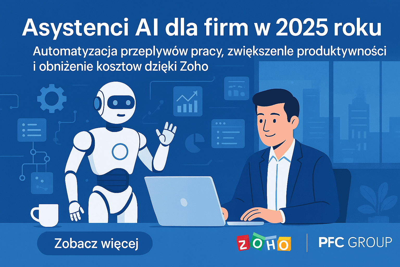 Asystenci AI dla firm w 2025 roku: automatyzacja przepływów pracy, zwiększenie produktywności i obniżenie kosztów dzięki Zoho
